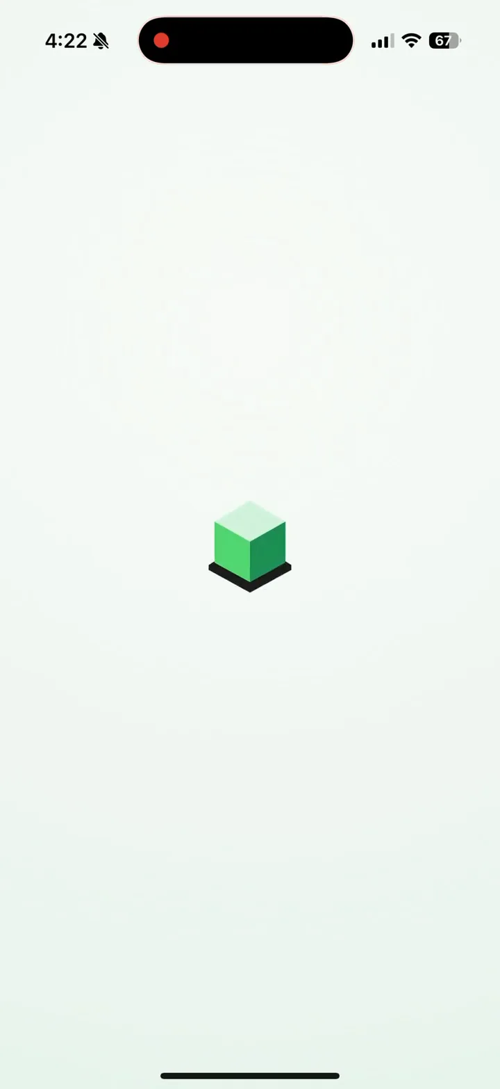 Screen recording of the Beacon iOS app opening to its join screen, with the hub link, a Scan the QR code button and Join search
